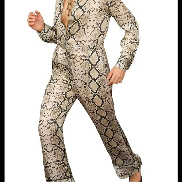Kyle x Shahida Snakeprint Jumpsuit